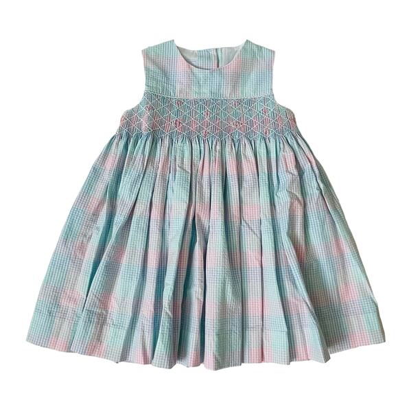 NWT Little English 3T Hollish Dress in Palm Beach Plaid
